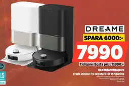 Power Dreame Robotdammsugare Stark 20000 Pa sugkraft för rengöring erbjuda