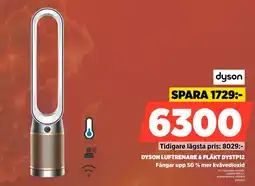 Power DYSON LUFTRENARE & FLÄKT DYSTP12 Fångar upp 50 % mer kvävedioxid erbjuda