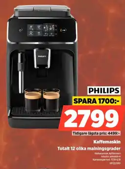 Power Philips Kaffemaskin Totalt 12 olika malningsgrader erbjuda