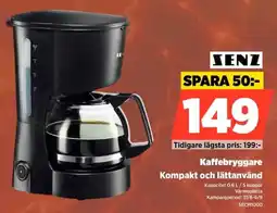 Power Senz Kaffebryggare Kompakt och lättanvänd erbjuda