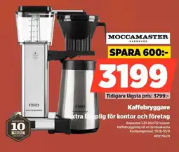 Power Moccamaster Handmade Kaffebryggare Extra lämplig för kontor och företag erbjuda