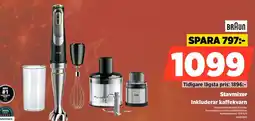 Power Braun Stavmixer Inkluderar kaffekvarn erbjuda