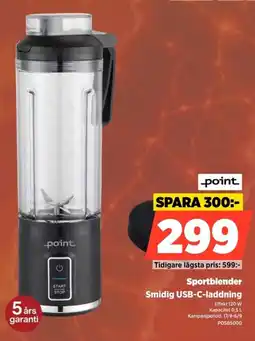 Power Point Sportblender Smidig USB-C-laddning erbjuda