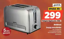 Power Point Brödrost Snygg metallhölje erbjuda