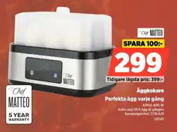 Power Chef Matteo Äggkokare Perfekta ägg varje gång erbjuda