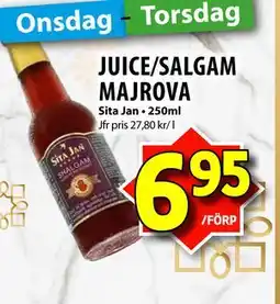 Matvärlden Tensta JUICE/SALGAM MAJROVA erbjuda