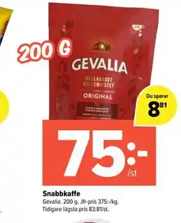 Coop Extra Snabbkaffe erbjuda