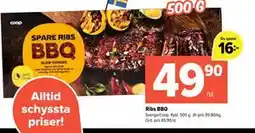 Coop Extra Ribs BBQ erbjuda