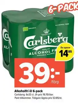 Coop Extra Alkoholfri öl 6-pack erbjuda