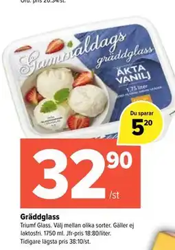 Coop Extra Gräddglass erbjuda
