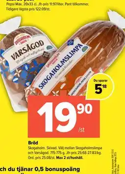 Coop Extra Bröd erbjuda