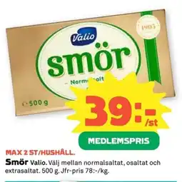 Coop Smör Valio erbjuda