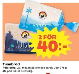 Coop Tunnbröd erbjuda