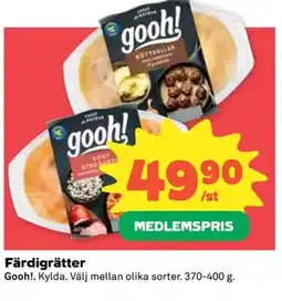 Coop Färdigrätter erbjuda