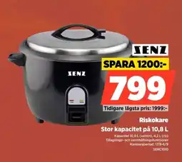 Power Senz Riskokare Stor kapacitet på 10,8 L erbjuda