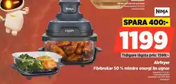 Power Ninja Airfryer Förbrukar 50 % mindre energi än ugnar erbjuda