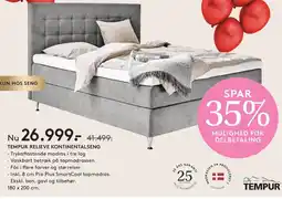 Seng Tempur Relieve kontinentalseng erbjuda