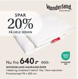 Seng Wonderland madrasskåner erbjuda