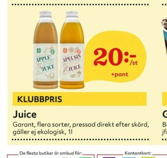 Hemköp Garant Juice erbjuda