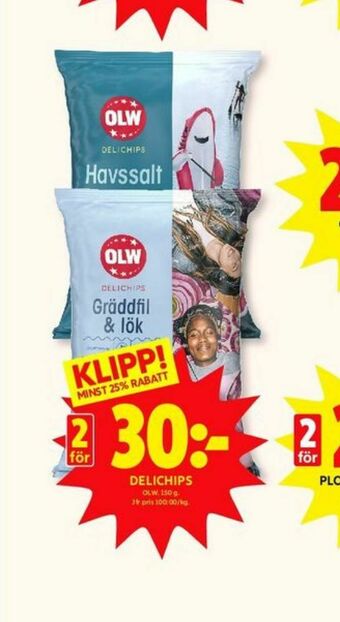 ICA Kvantum OLW Chips erbjuda