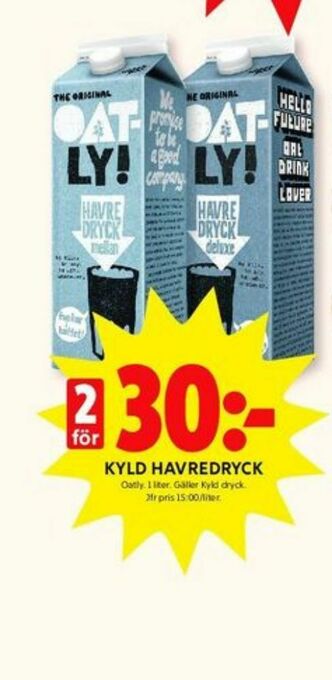 ICA Kvantum Oatly iKaffe Havredryck erbjuda