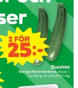 Stora Coop Zucchini erbjuda