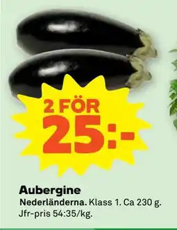 Stora Coop Aubergine erbjuda