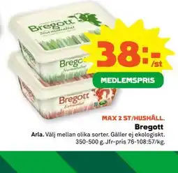 Stora Coop Bregott, Medlemspris erbjuda