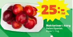 Stora Coop Nektariner i korg erbjuda