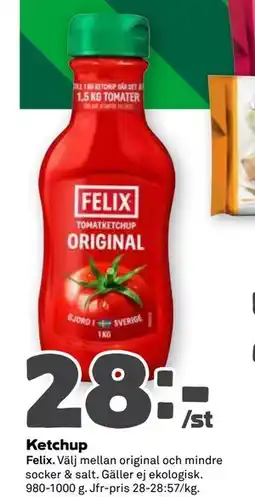 Stora Coop Ketchup erbjuda