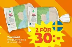 Stora Coop Tunnbröd erbjuda