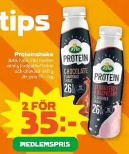Stora Coop Proteinshake, Medlemspris erbjuda