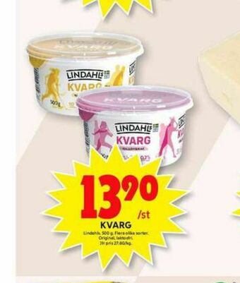 ICA Maxi Lindahls Kvarg erbjuda