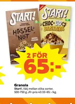 Stora Coop Granola erbjuda