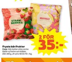 Stora Coop Frysta bär/frukter erbjuda