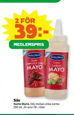 Stora Coop Sås, Medlemspris erbjuda