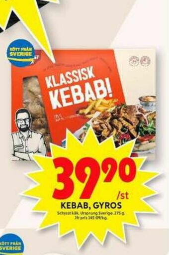 ICA Maxi Schysst käk Kebab erbjuda