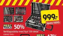 Jula Verktygsväska med hjul 139 delar erbjuda
