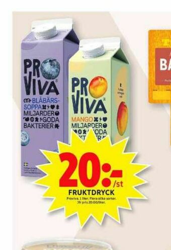 ICA Maxi ProViva Fruktdryck erbjuda