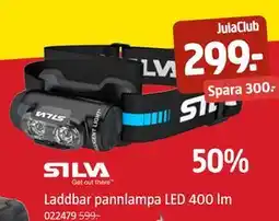 Jula Laddbar pannlampa LED 400 lm, Medlemspris erbjuda