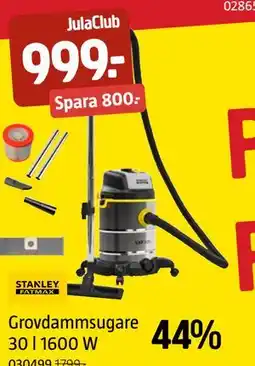 Jula Grovdammsugare 30 l 1600 W erbjuda