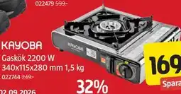 Jula Gaskök 2200 W 340x115x280 mm 1,5 kg erbjuda