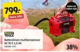 Jula Batteridriven multikompressor Kit 18 V 2,0 Ah erbjuda