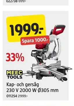 Jula Kap- och gersåg 230 V 2000 W Ø305 mm erbjuda