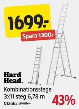 Jula Kombinationsstege 3x11 steg 6,78 m erbjuda