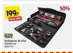 Jula Verktygssats 46 delar 31x15x7 cm erbjuda