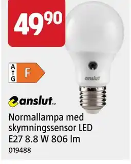 Jula Normallampa med skymningssensor LED erbjuda