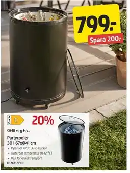 Jula Partycooler 30 l 67xØ41 cm erbjuda