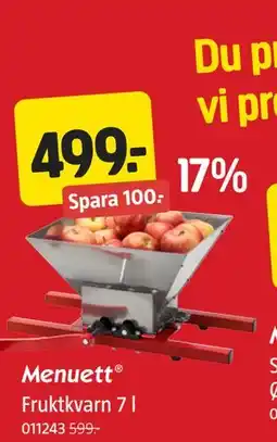 Jula Fruktkvarn 7 l erbjuda