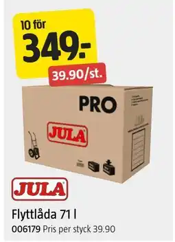 Jula Flyttlåda 71 l erbjuda